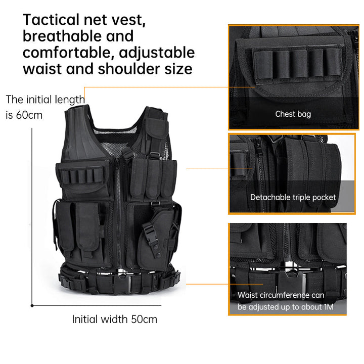 6000D Nylon Multi-Pocket Tactical Vest – Hunting & Outdoor Gear