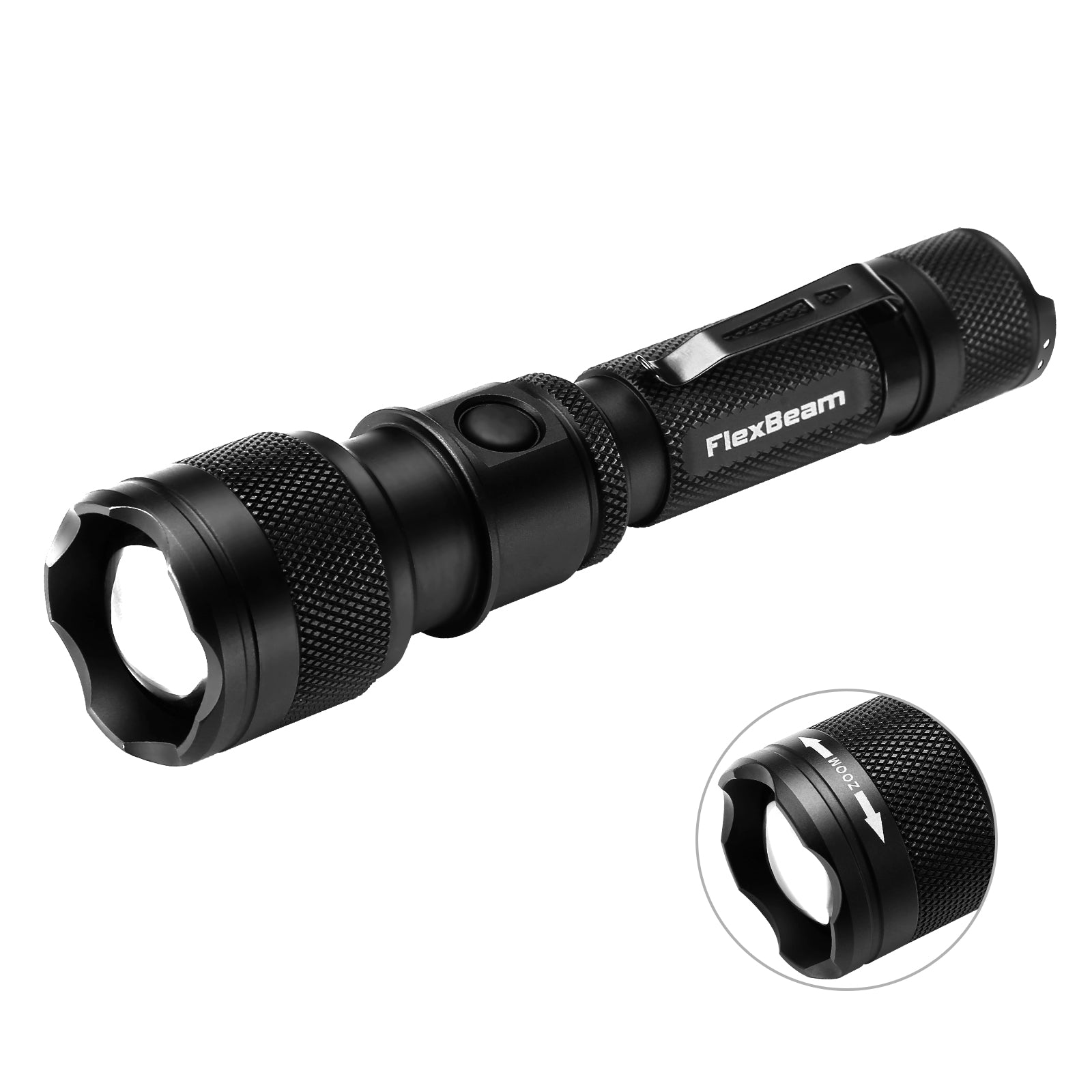 1200LM Zoom Hunting Flashlight – 700M Range, Gun & Bike Mount