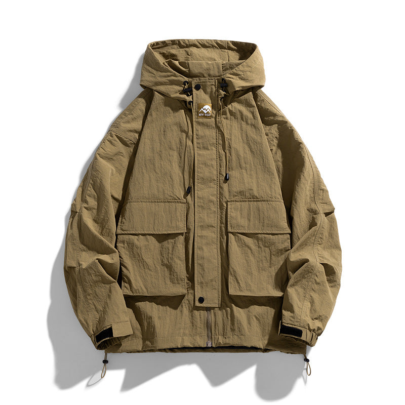 Outdoor Loose Hooded Jacket – Windproof, Waterproof & Versatile