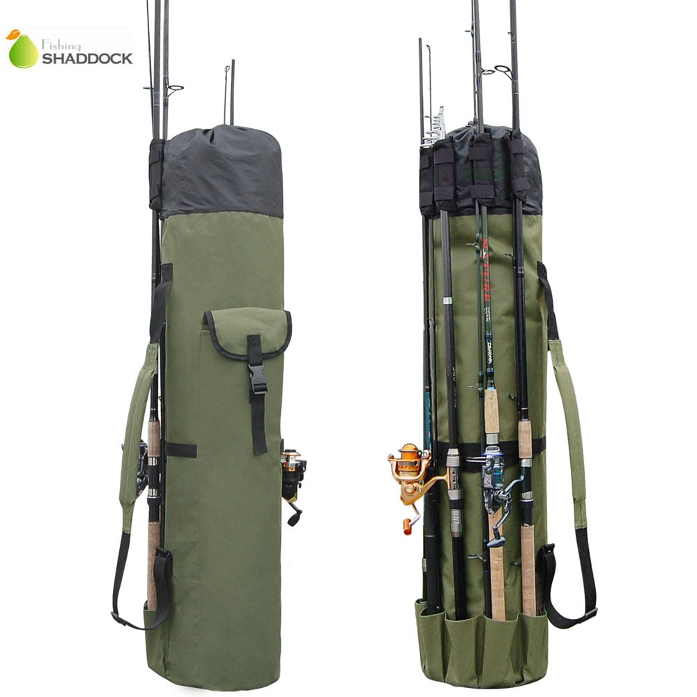 Portable Multifunction Nylon Fishing Rod Tackle Storage Bag