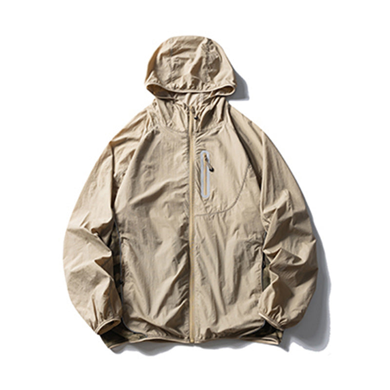 Men’s Camouflage Hooded Jacket – Sun Protection & Reflective Design