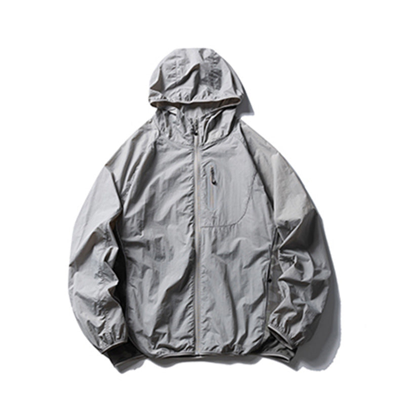 Men’s Camouflage Hooded Jacket – Sun Protection & Reflective Design