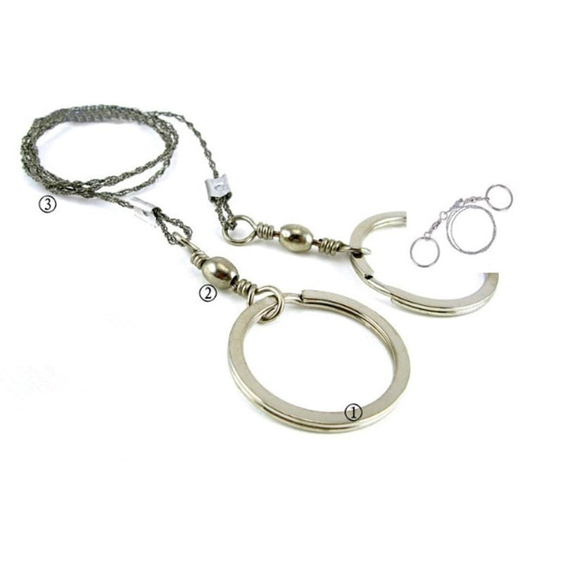 Hand Chain Saw Survival Steel Wire Saw Outdoor Camping Tool