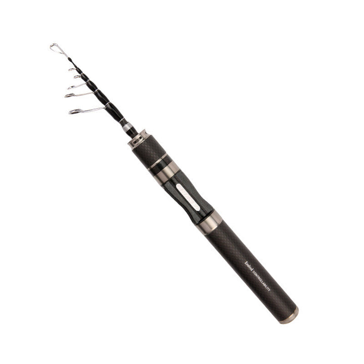 Portable Short Carbon Fiber Telescopic Fishing Rod Sea