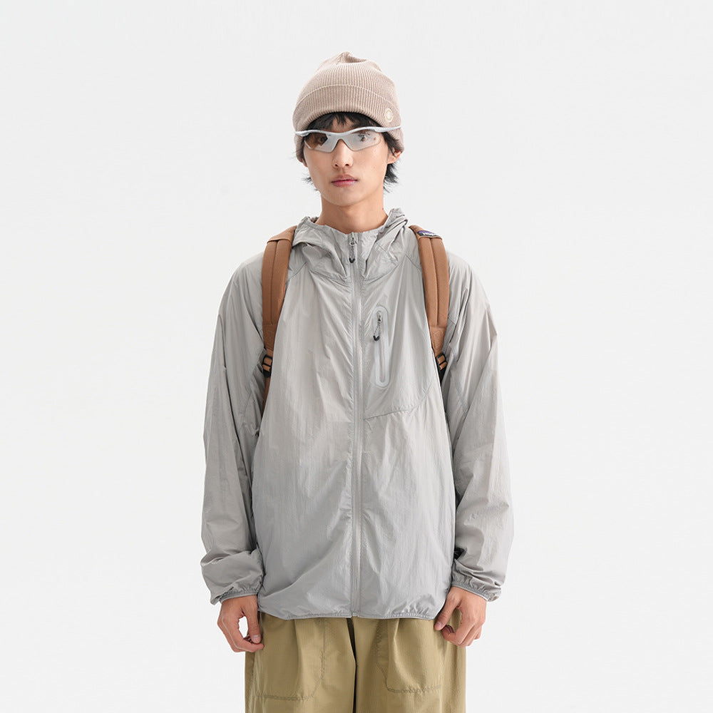 Men’s Camouflage Hooded Jacket – Sun Protection & Reflective Design