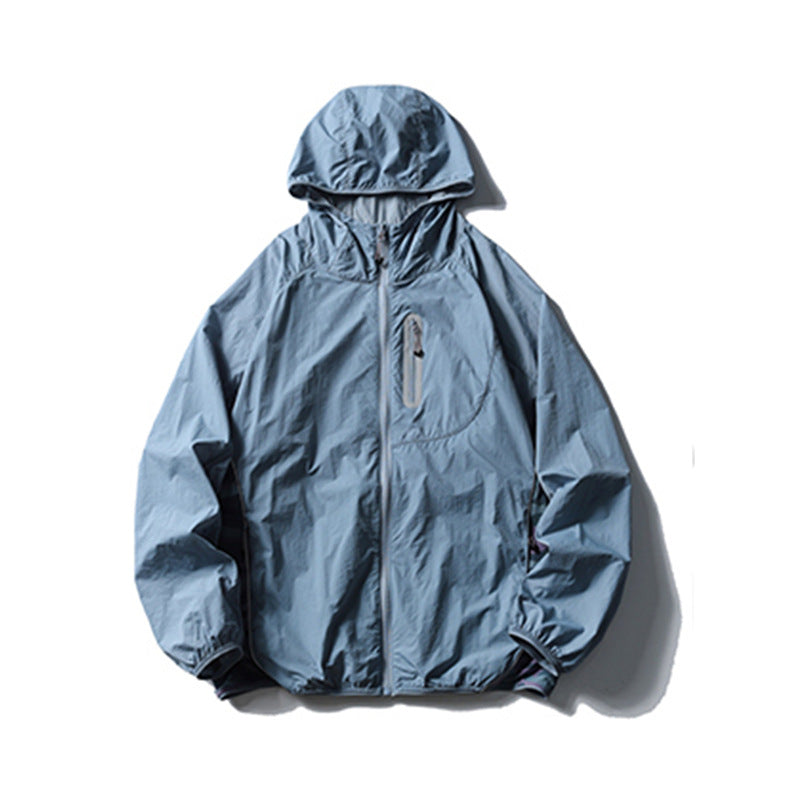 Men’s Camouflage Hooded Jacket – Sun Protection & Reflective Design