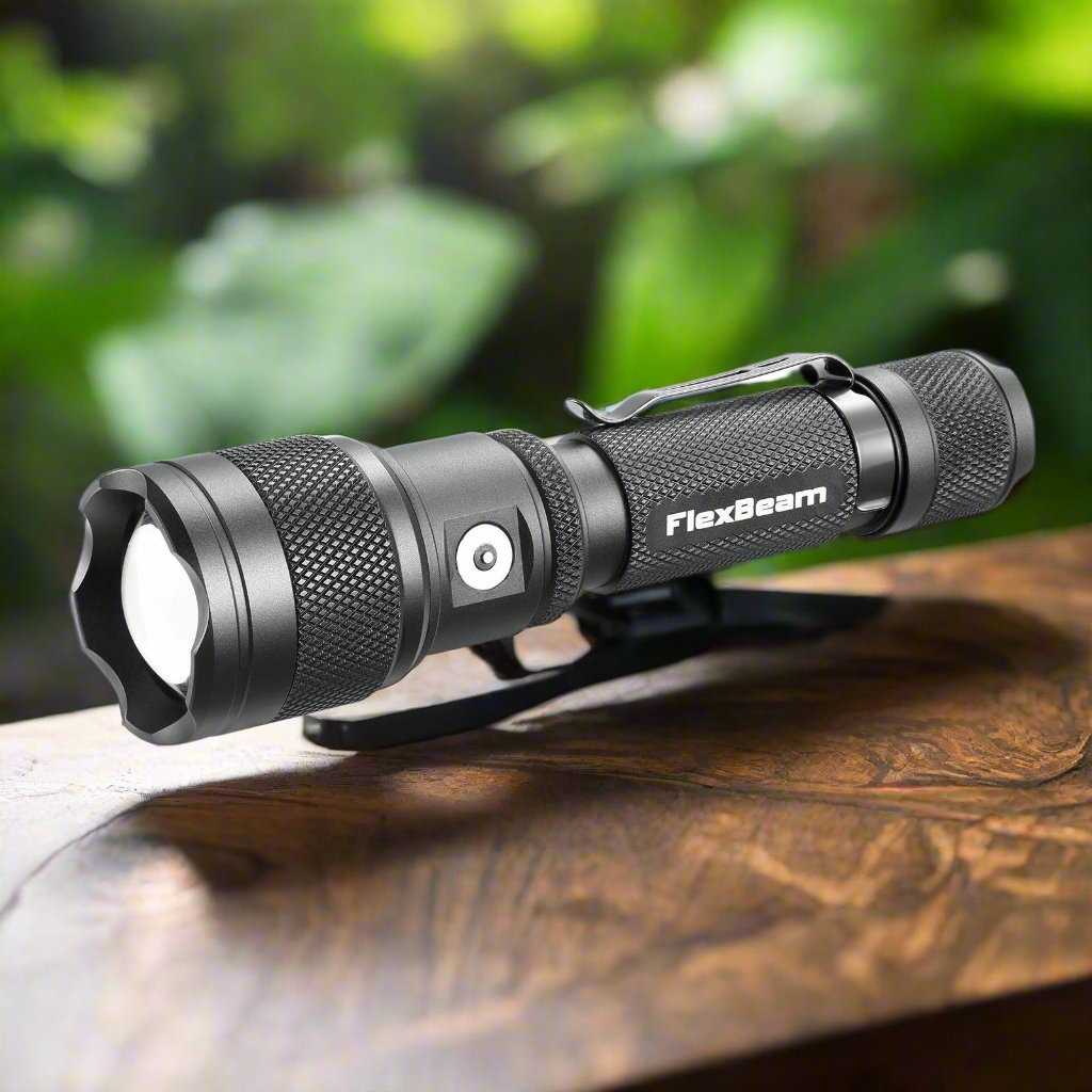 1200LM Zoom Hunting Flashlight – 700M Range, Gun & Bike Mount