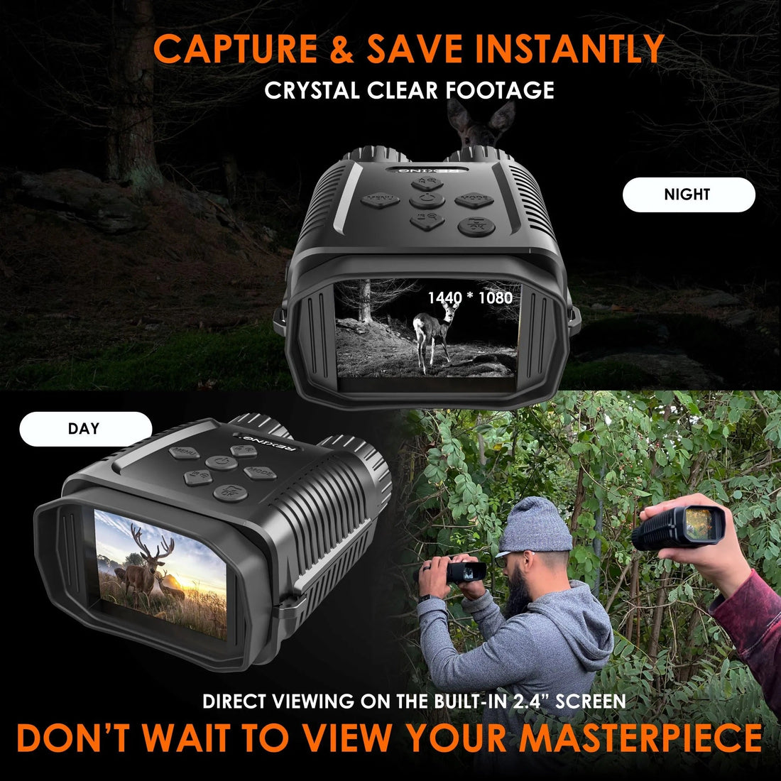 B1 Mini 1080p Night Vision Binoculars – Travel & Hunting