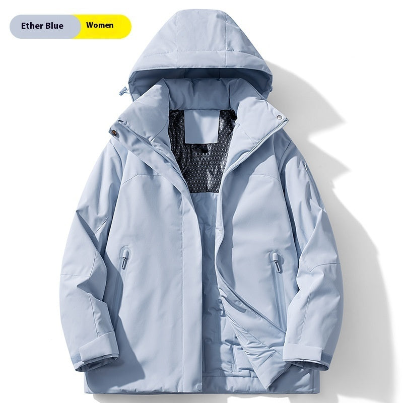 Winter Cotton-Padded Jacket – Fleece-Lined, Windproof & Waterproof