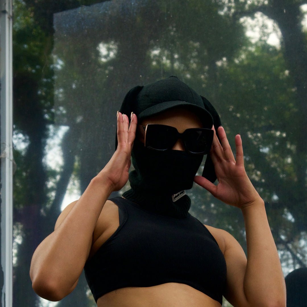 Black Brim 1-Hole Balaclava – Ski Mask for Winter & Tactical