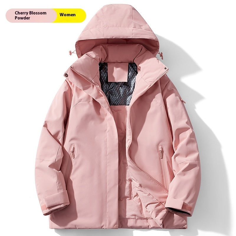 Winter Cotton-Padded Jacket – Fleece-Lined, Windproof & Waterproof