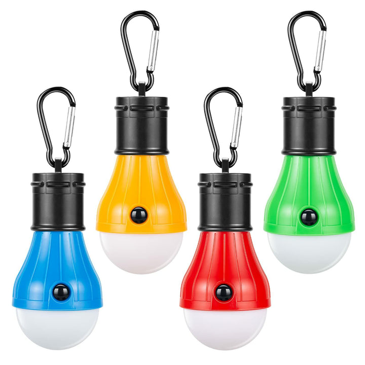 Portable LED Camping Lantern 4 Pack Emergency Light for Hiking
